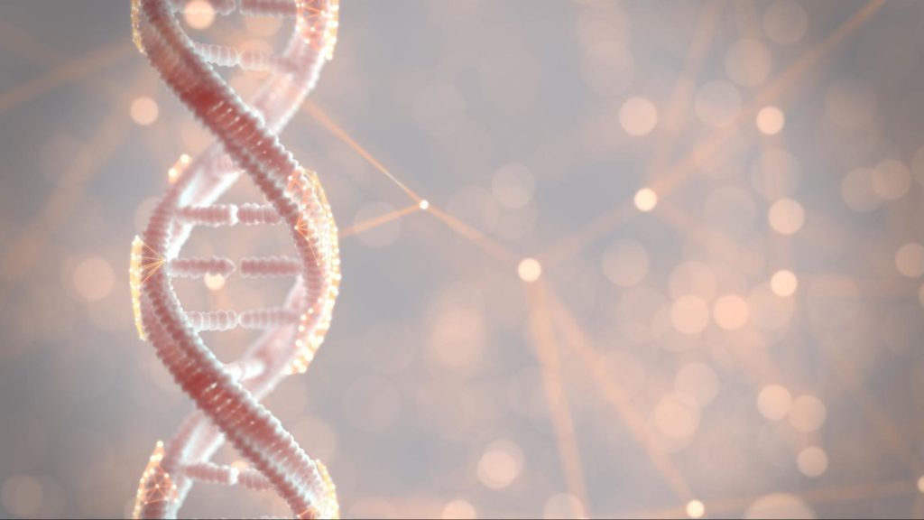 3D rendering of a DNA helix